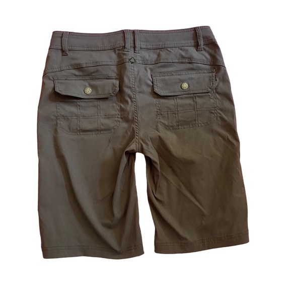 Prana Blue Gray Hiking Everyday Shorts Size 8 - Picture 2 of 10